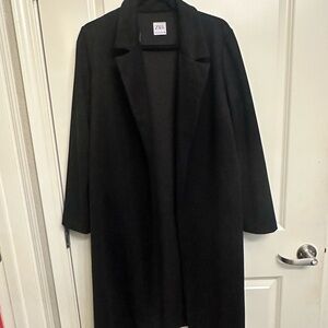 Zara Women's Elegant Black Trench Coat